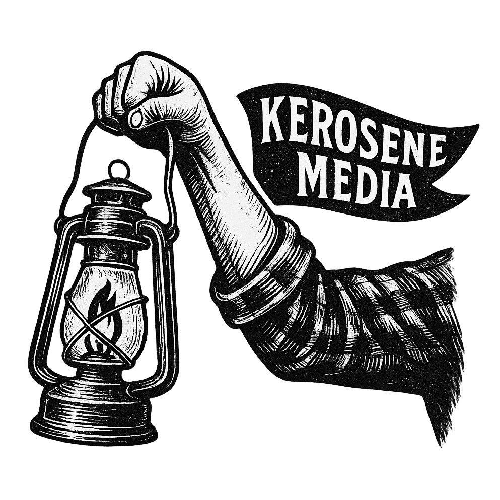 Kerosene heritage illustration of a hand holding a lantern